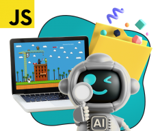Язык программирования JavaScript + AI. Проектное обучение + геймификация + AI-помощники - КИБЕРшкола программирования для детей, компьютерные курсы для школьников, начинающих и подростков - KIBERone г. Обручевский