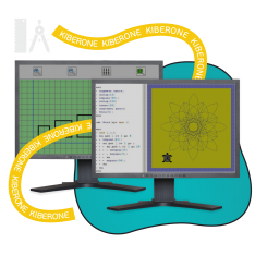 Исполнители чертежник и черепашка - КИБЕРшкола программирования для детей, компьютерные курсы для школьников, начинающих и подростков - KIBERone г. Обручевский
