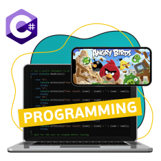 Программирование на C#. Удивительный мир 2D-игр - КИБЕРшкола программирования для детей, компьютерные курсы для школьников, начинающих и подростков - KIBERone г. Обручевский